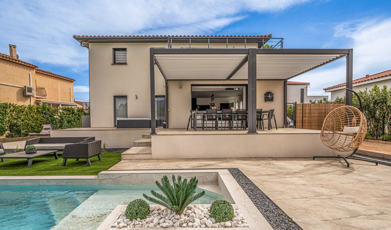Terrasse et clôture : Terrasse en béton imprimé